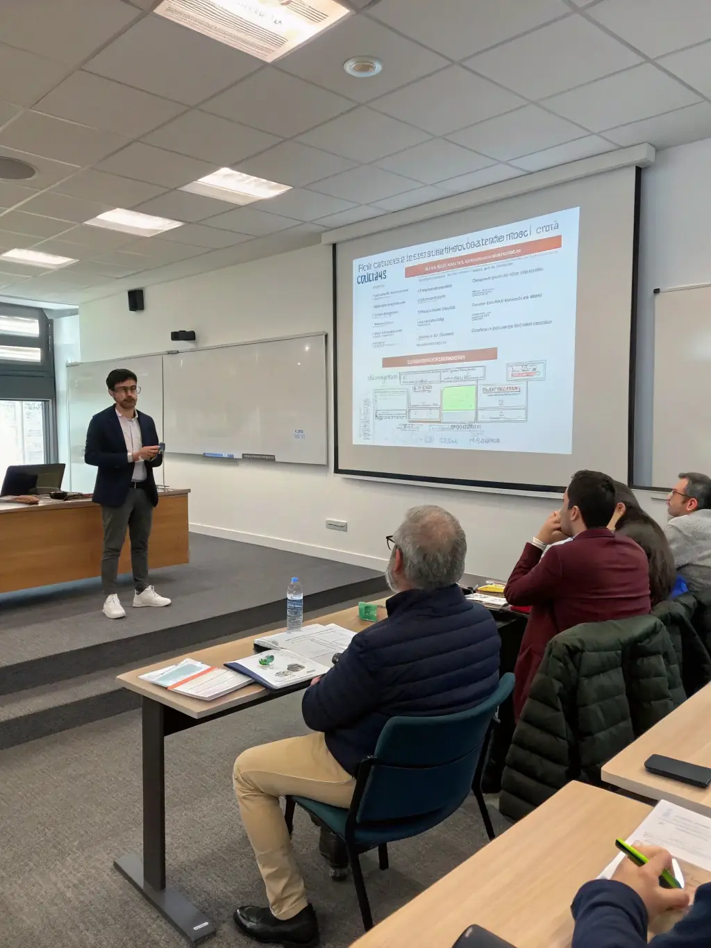 A graduate presenting their final project, demonstrating the real-world application of the skills learned in the bootcamp.